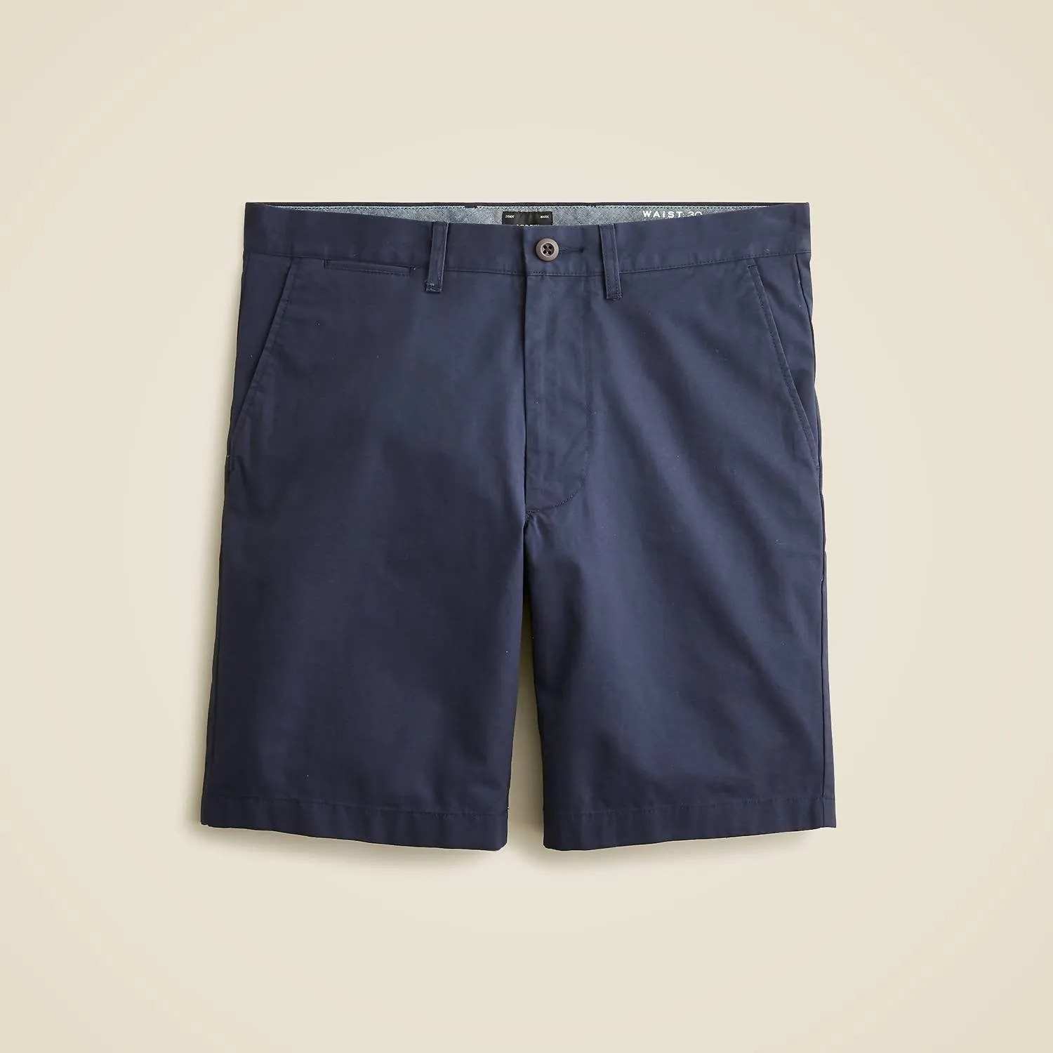 9" Stretch Chino Shorts In Navy