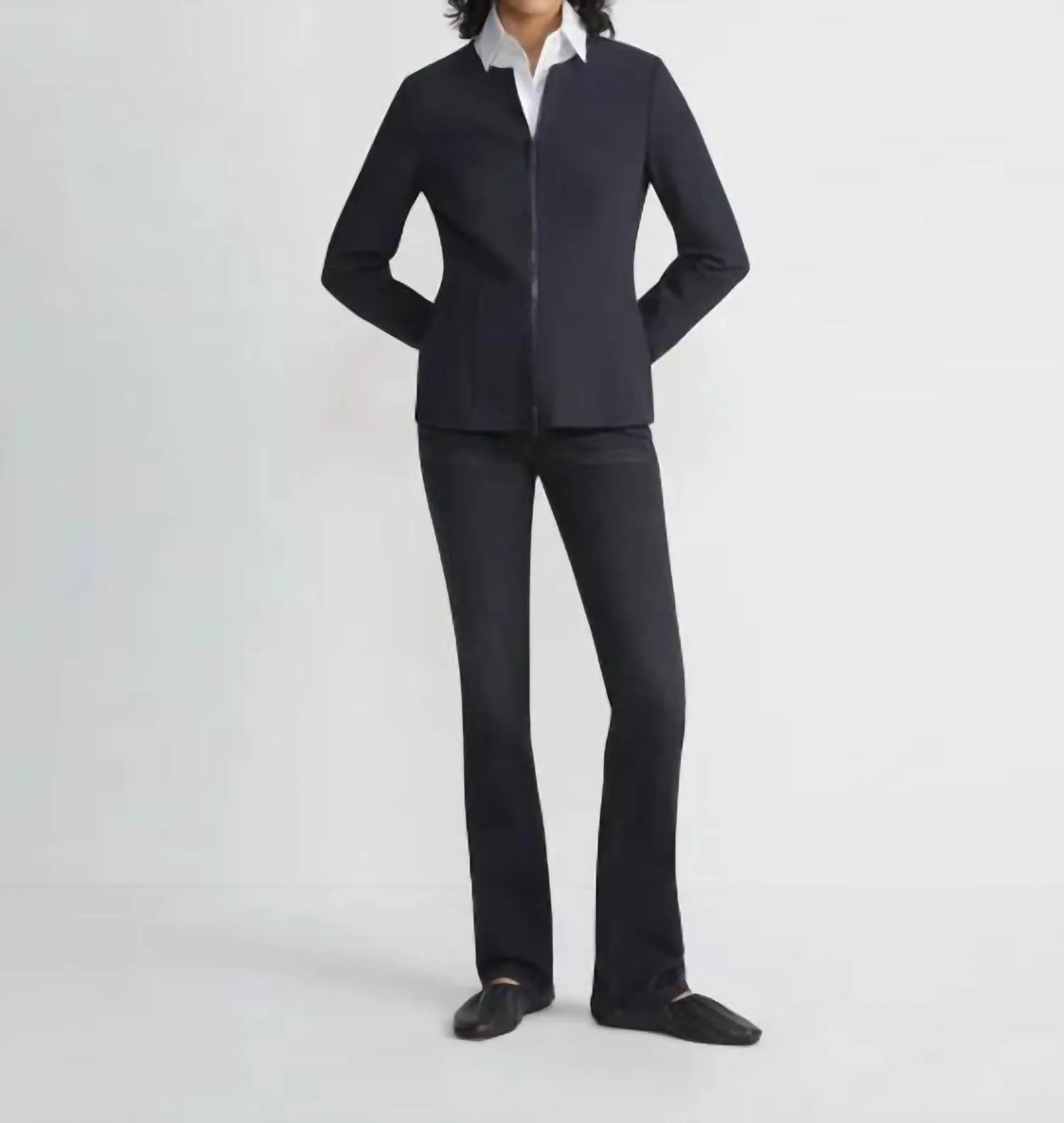 Acclaimed Stretch Fitted Jacket In Ink