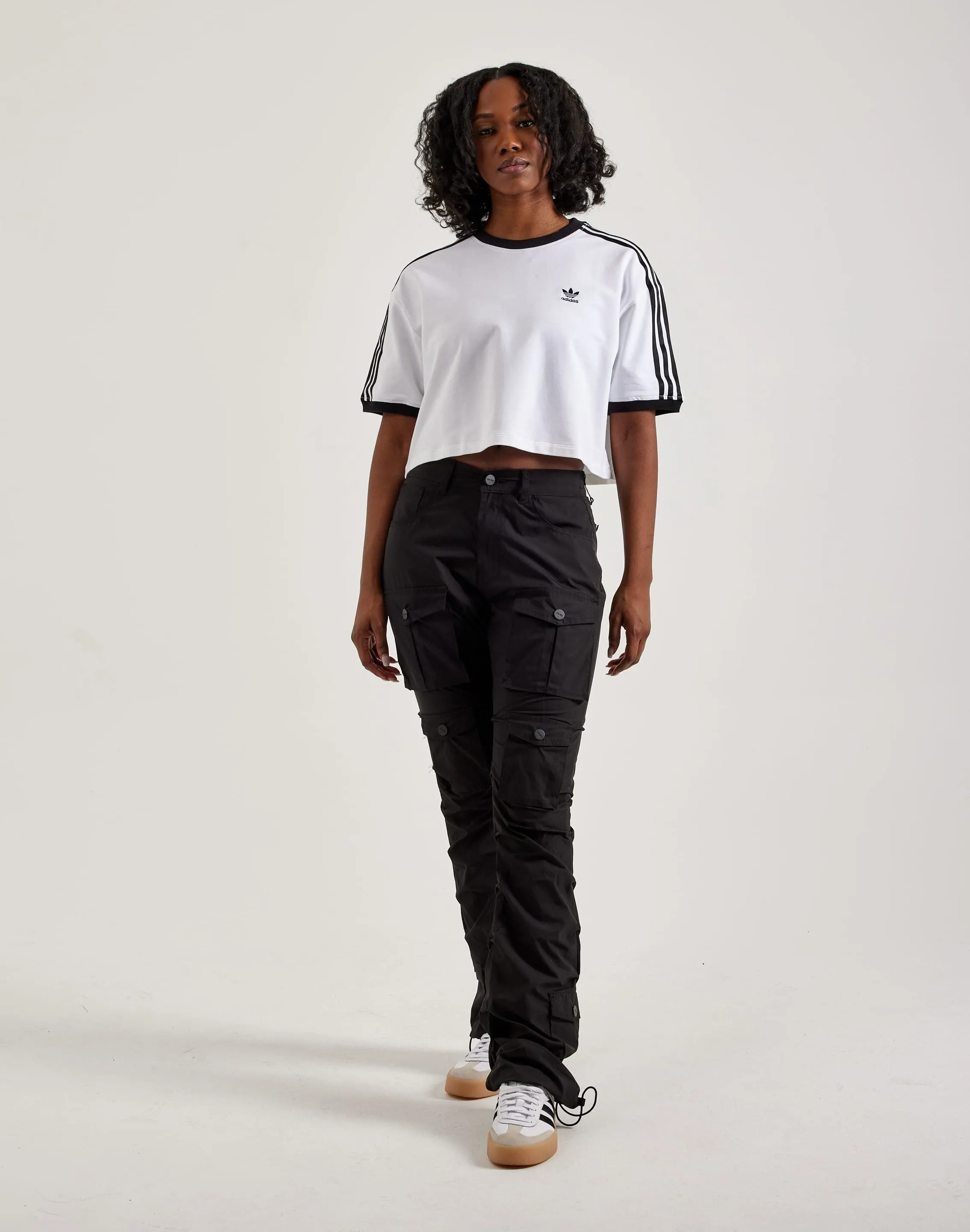 Adidas 3-Stripes Loose Cropped Tee