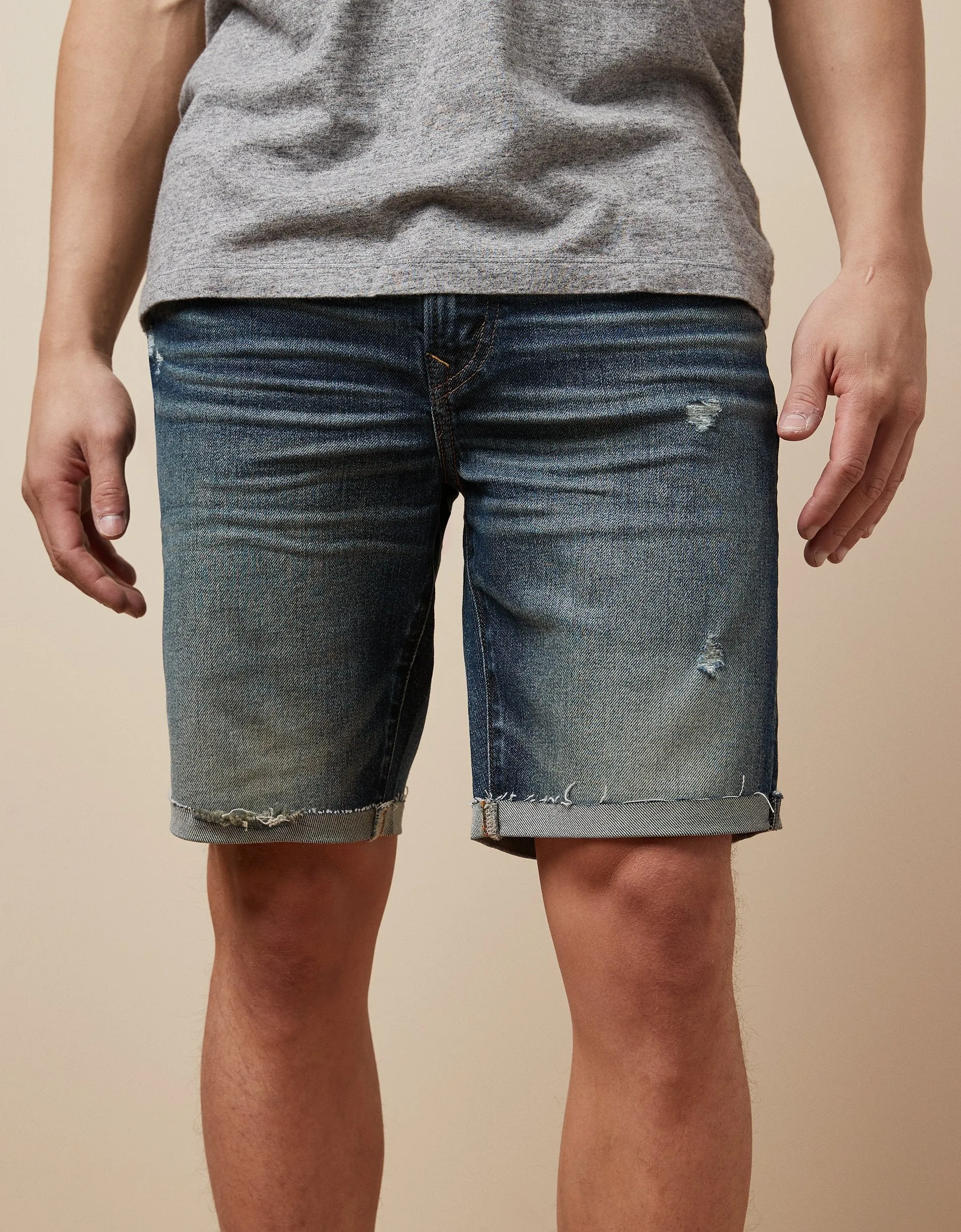 AE AirFlex  Ultrasoft 9" Patched Denim Short
