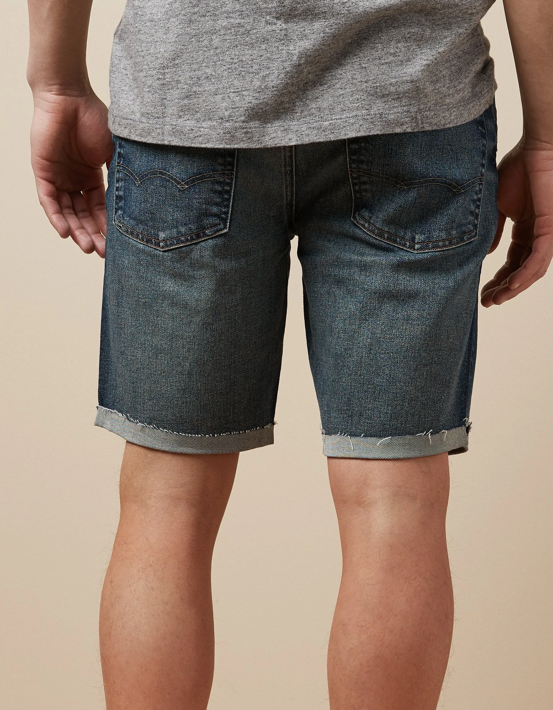 AE AirFlex  Ultrasoft 9" Patched Denim Short