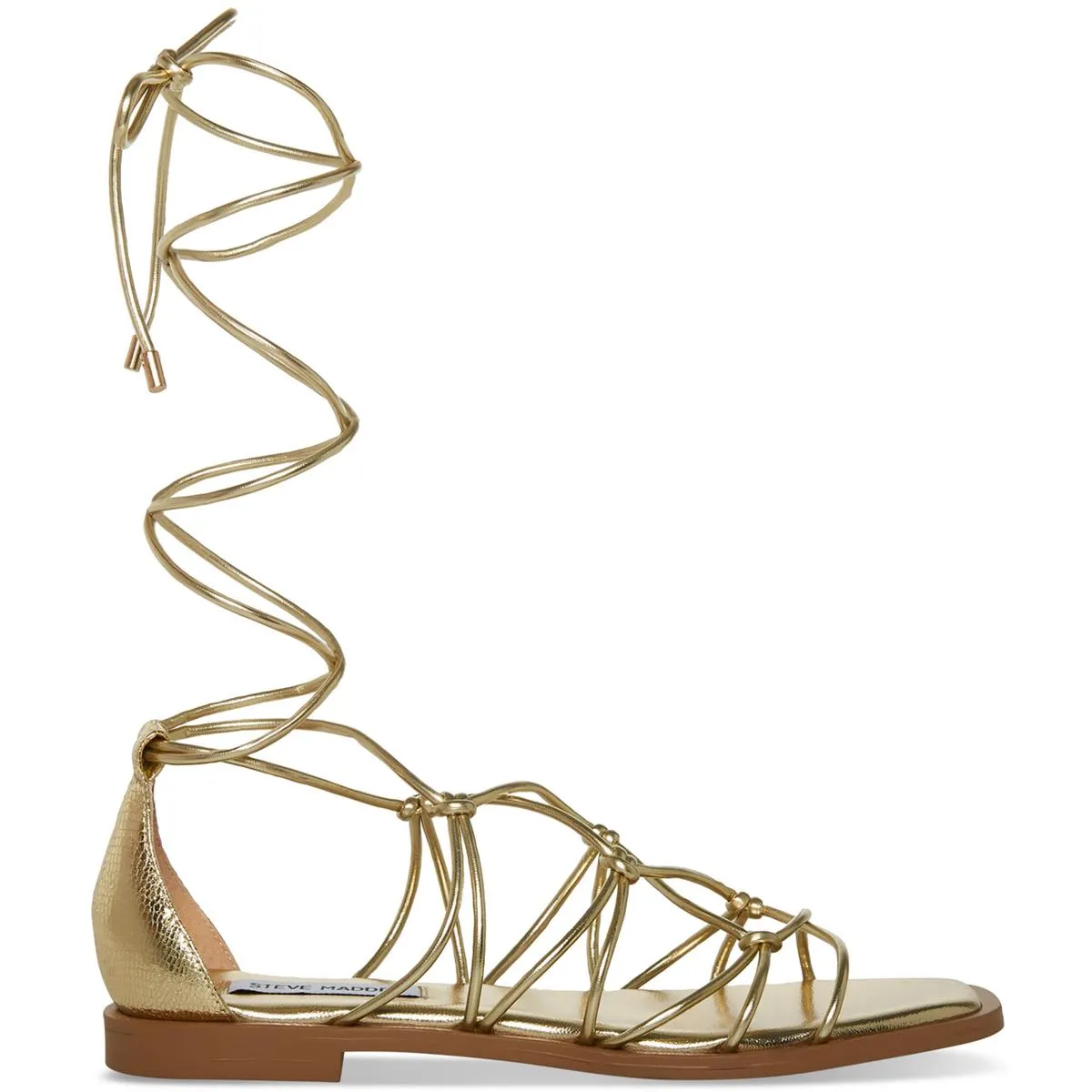 Ainsley Womens Faux Leather Caged Gladiator Sandals