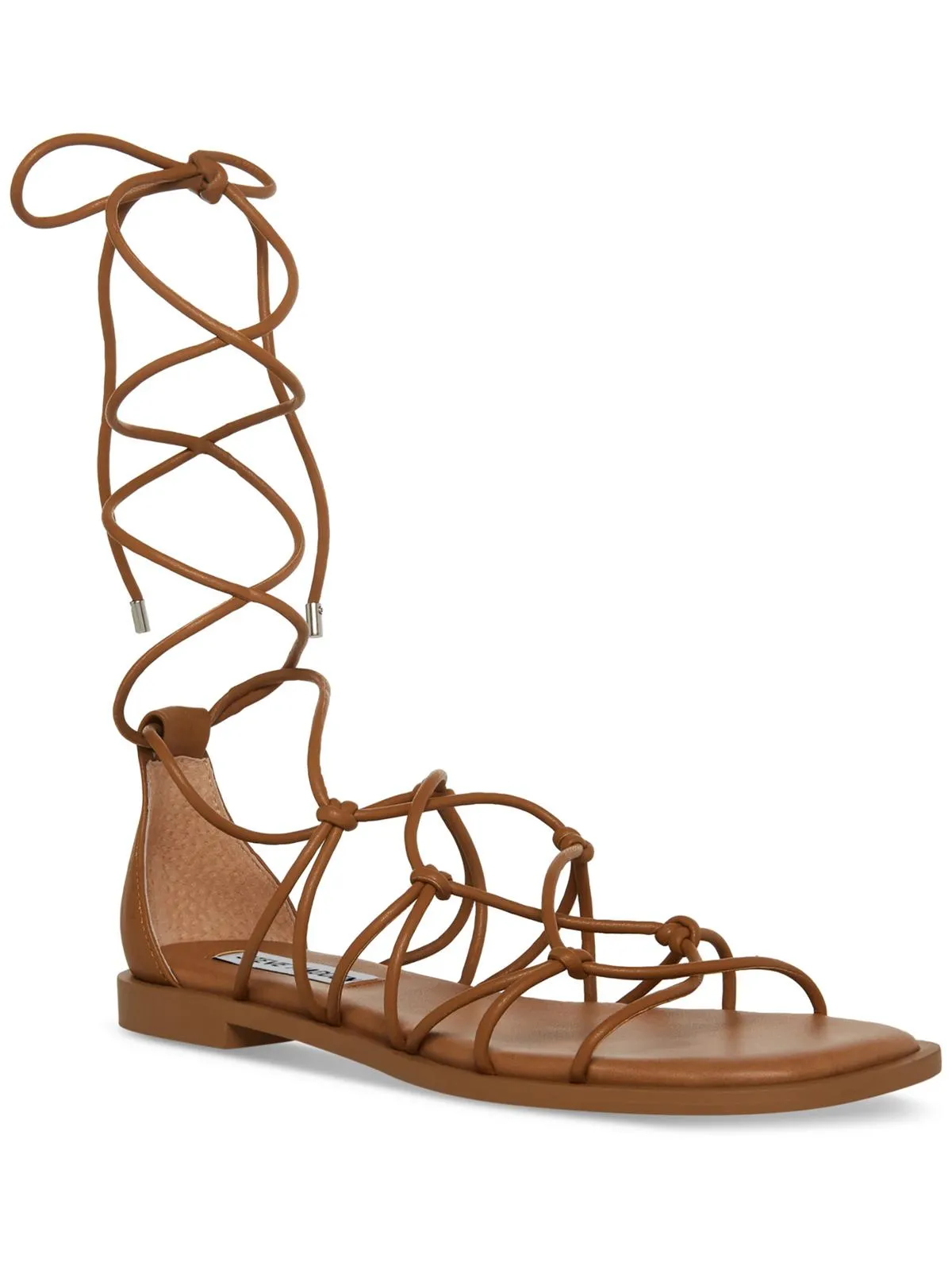 Ainsley Womens Faux Leather Caged Gladiator Sandals