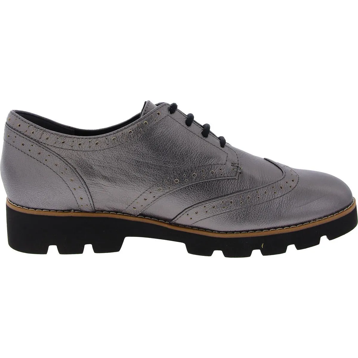 Alfina Womens Patent Derby Loafers