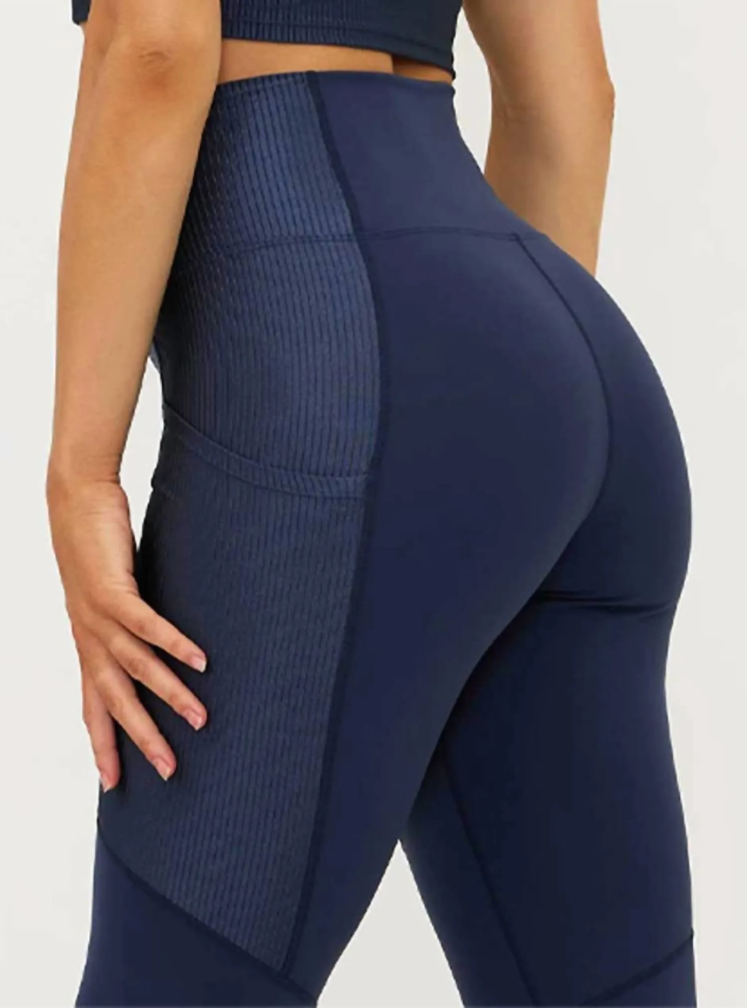 Allora Full Length Leggings In Ultramarine Navy Blue