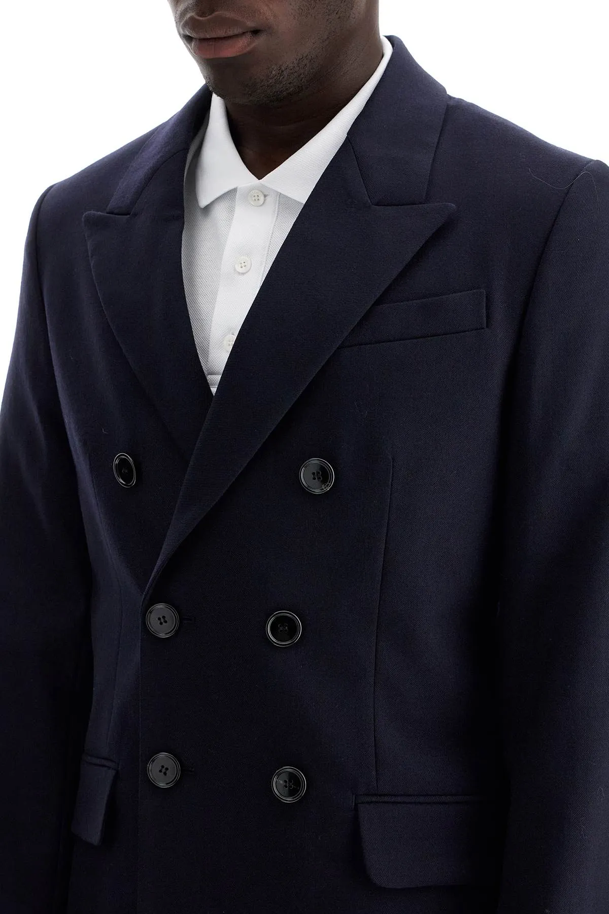 Ami Alexandre Matiussi Men's Double-Breasted Wool Jacket