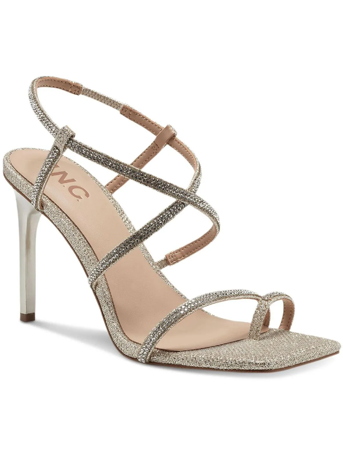 Arti Womens Strappy Open Toe Heels