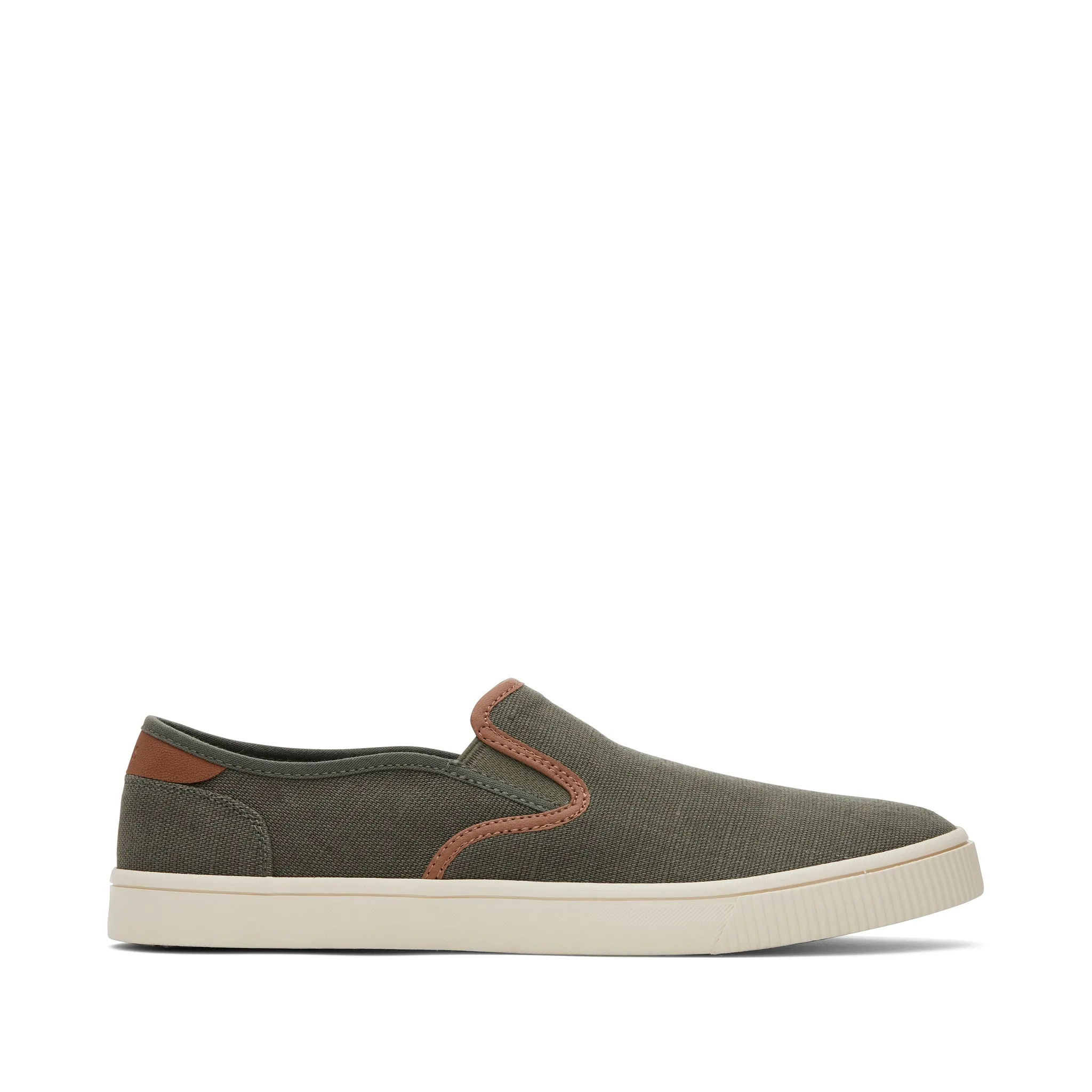 Baja Olive Heritage Canvas Slip On Sneaker