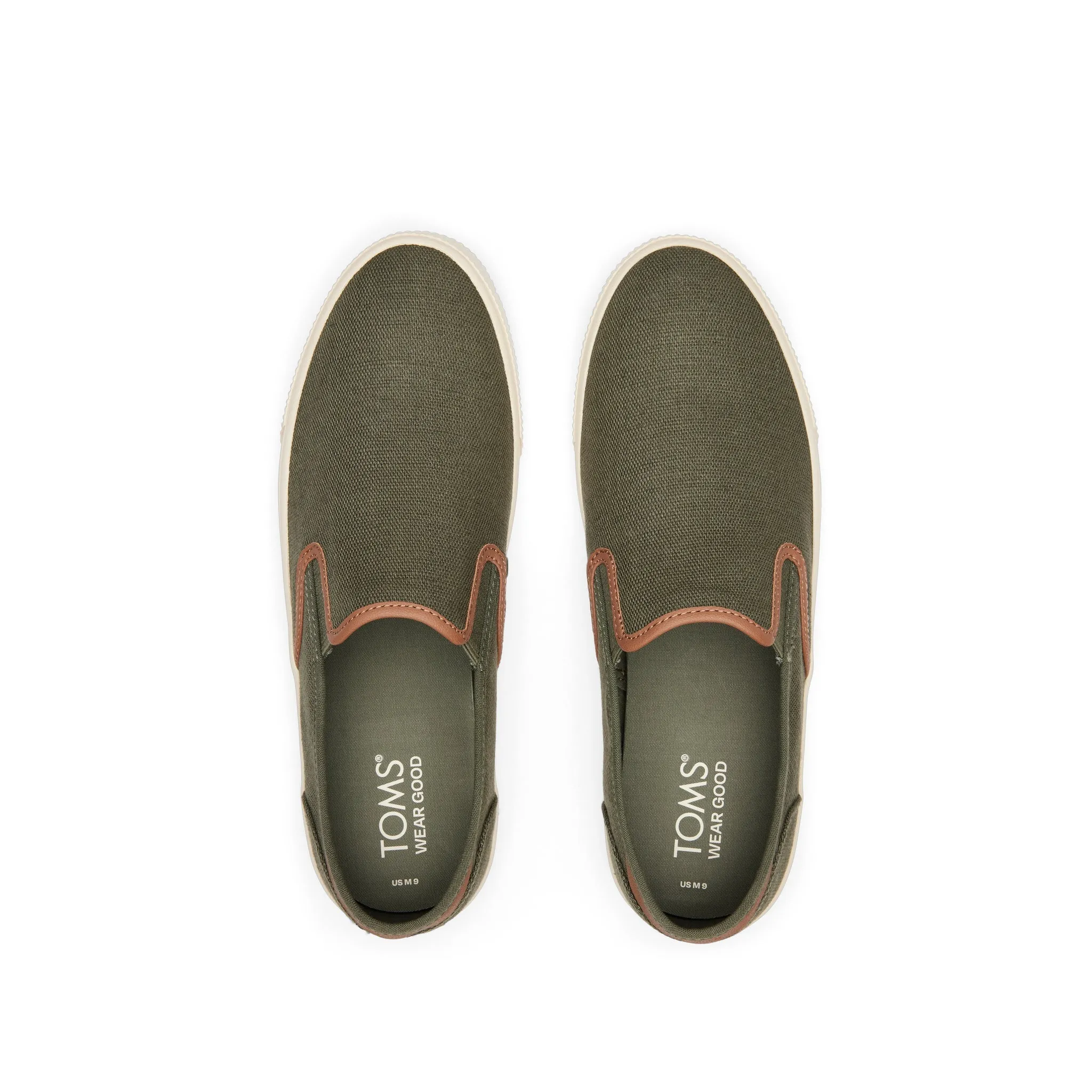Baja Olive Heritage Canvas Slip On Sneaker