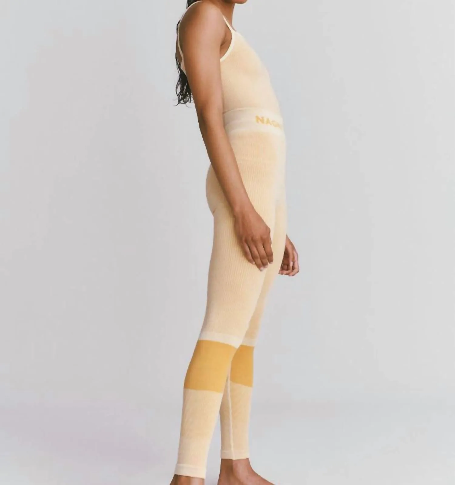 Ballet Leggings In Pistachio/marigold