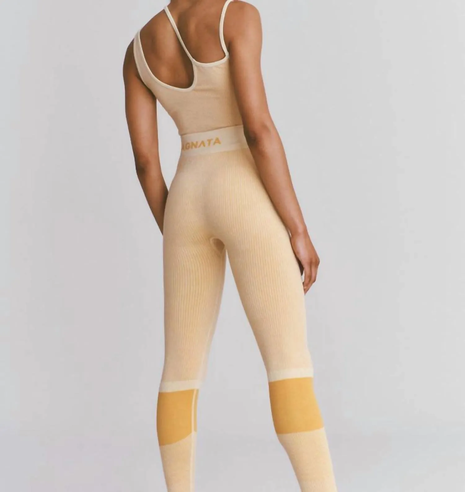Ballet Leggings In Pistachio/marigold