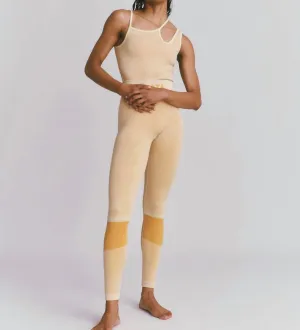 Ballet Leggings In Pistachio/marigold