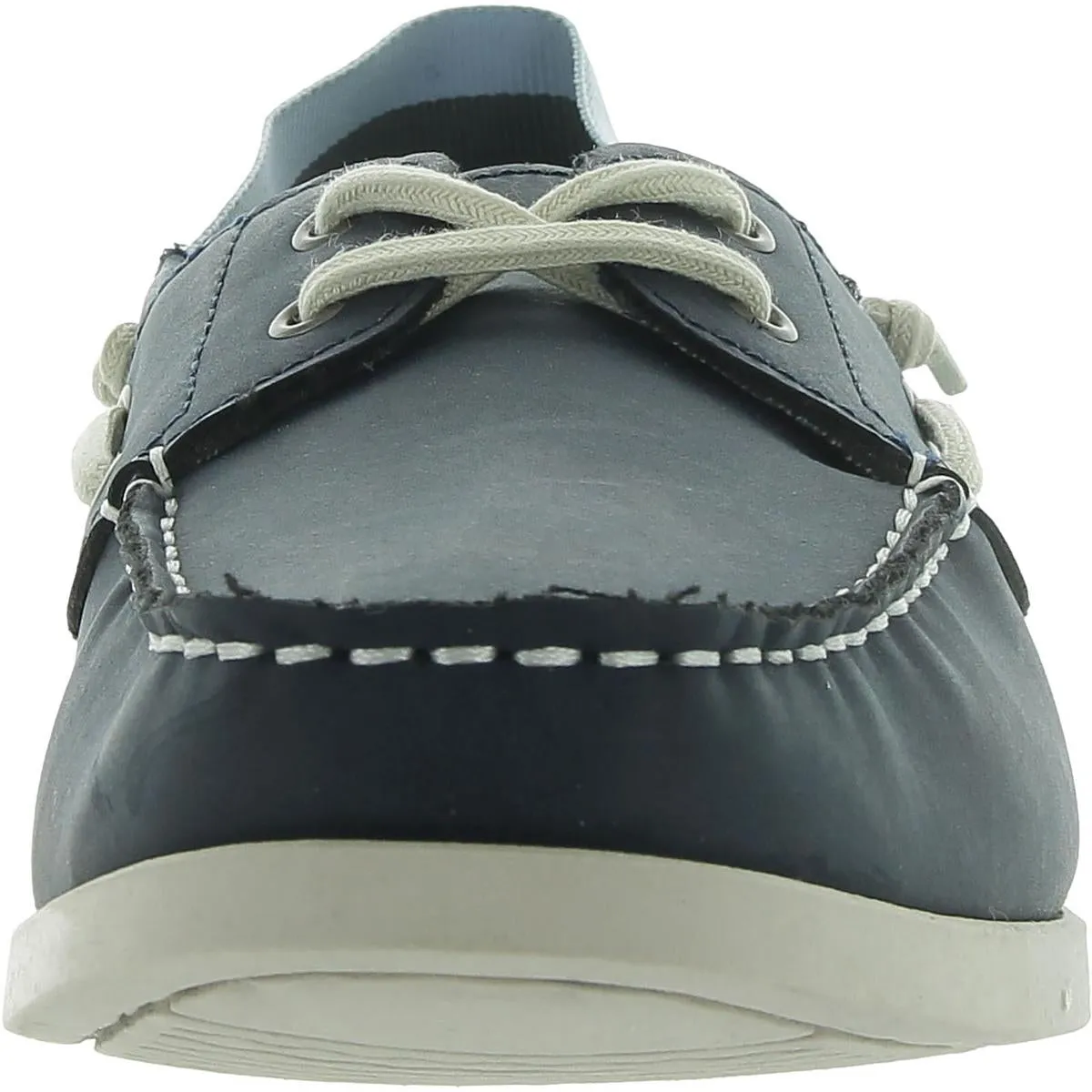 Bobby Mens Faux Leather Padded Insole Boat Shoes