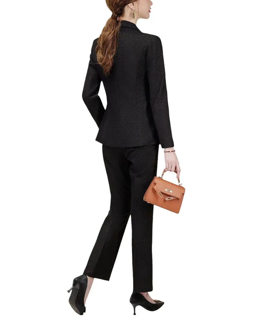 Bossy Chic 2pc Blazer & Pant Set
