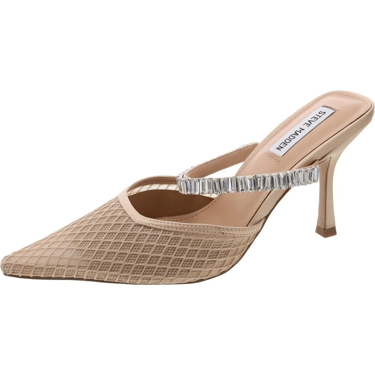 Brecki Womens Embellished Mesh Slide