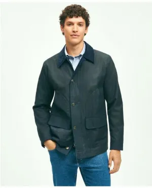Brooks Brothers Men's Cotton Waxed Chore Jacket Dark Blue Brooks Brothers