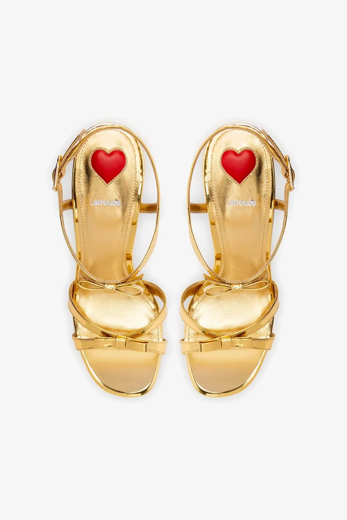 Brooks Sandal In Gold Specchio