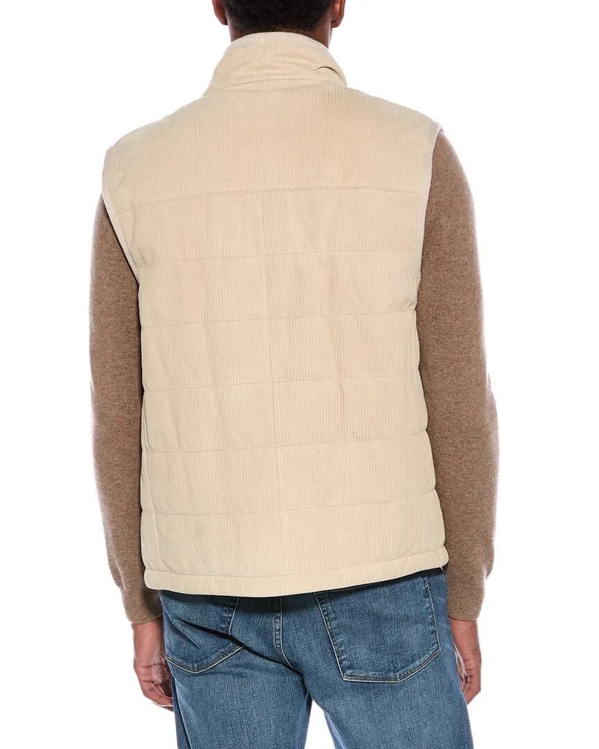 Brunello Cucinelli Reversible Suede & Cashmere Vest