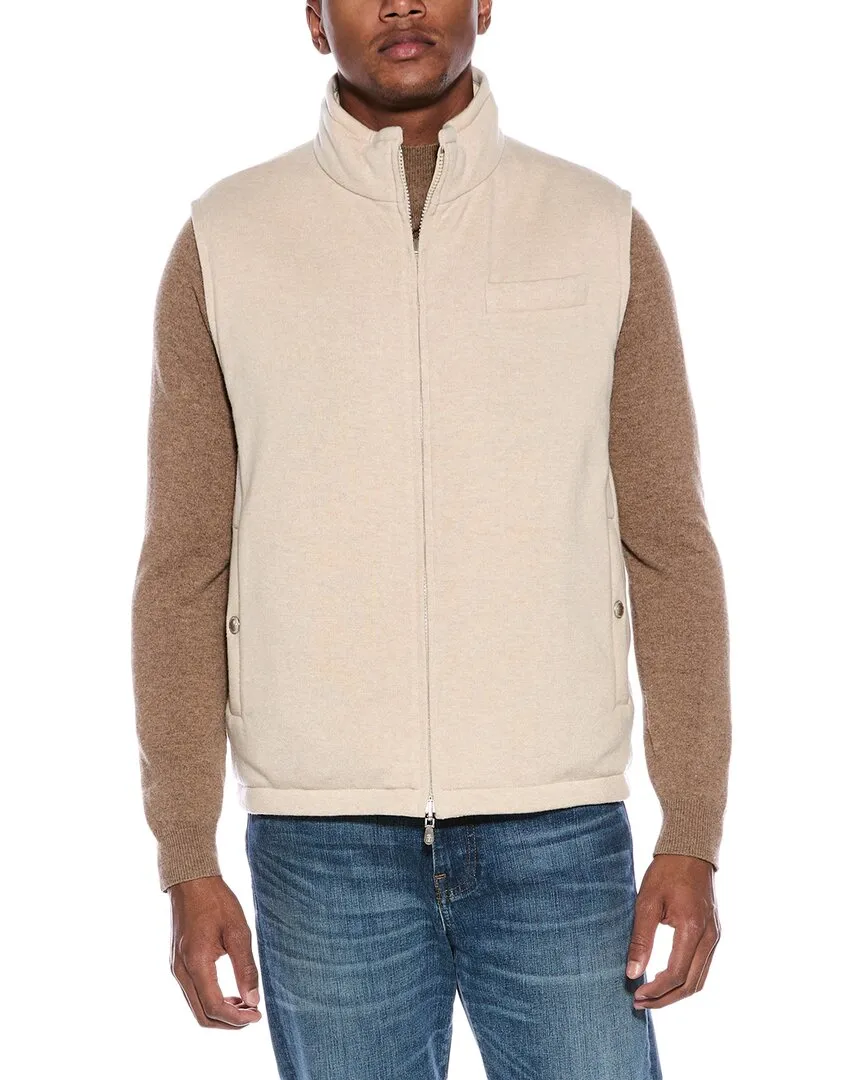 Brunello Cucinelli Reversible Suede & Cashmere Vest