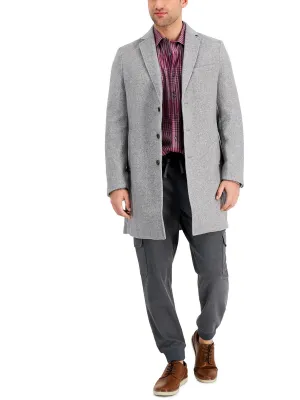 Bruno Mens Wool Blend Jacket Overcoat