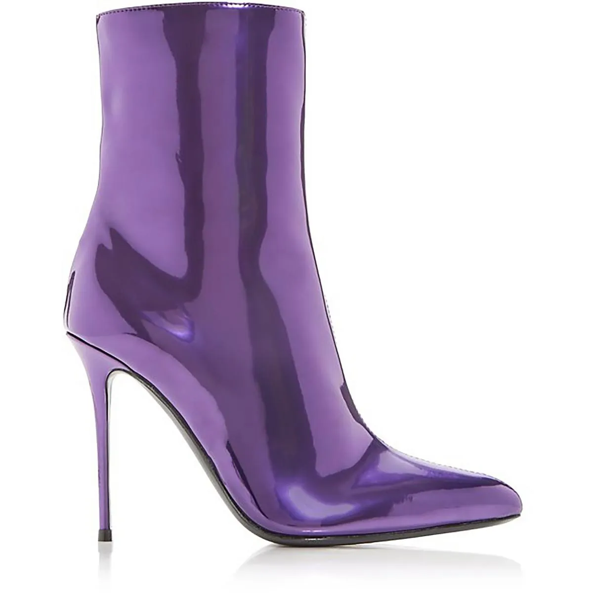 Brytta Pointed   Womens Leather Side Zipper Booties