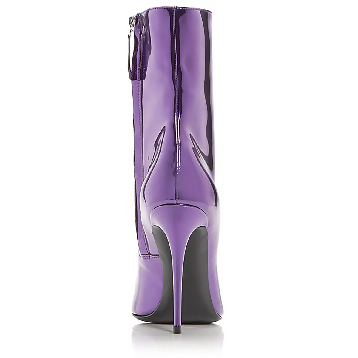 Brytta Pointed   Womens Leather Side Zipper Booties