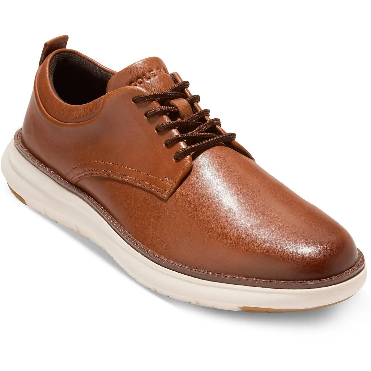 C40303 Mens Solid Manmade Derby Shoes
