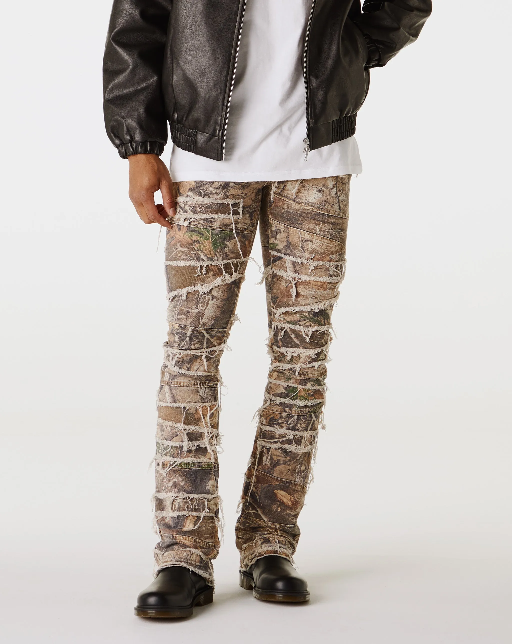 Camo With Raw Edges