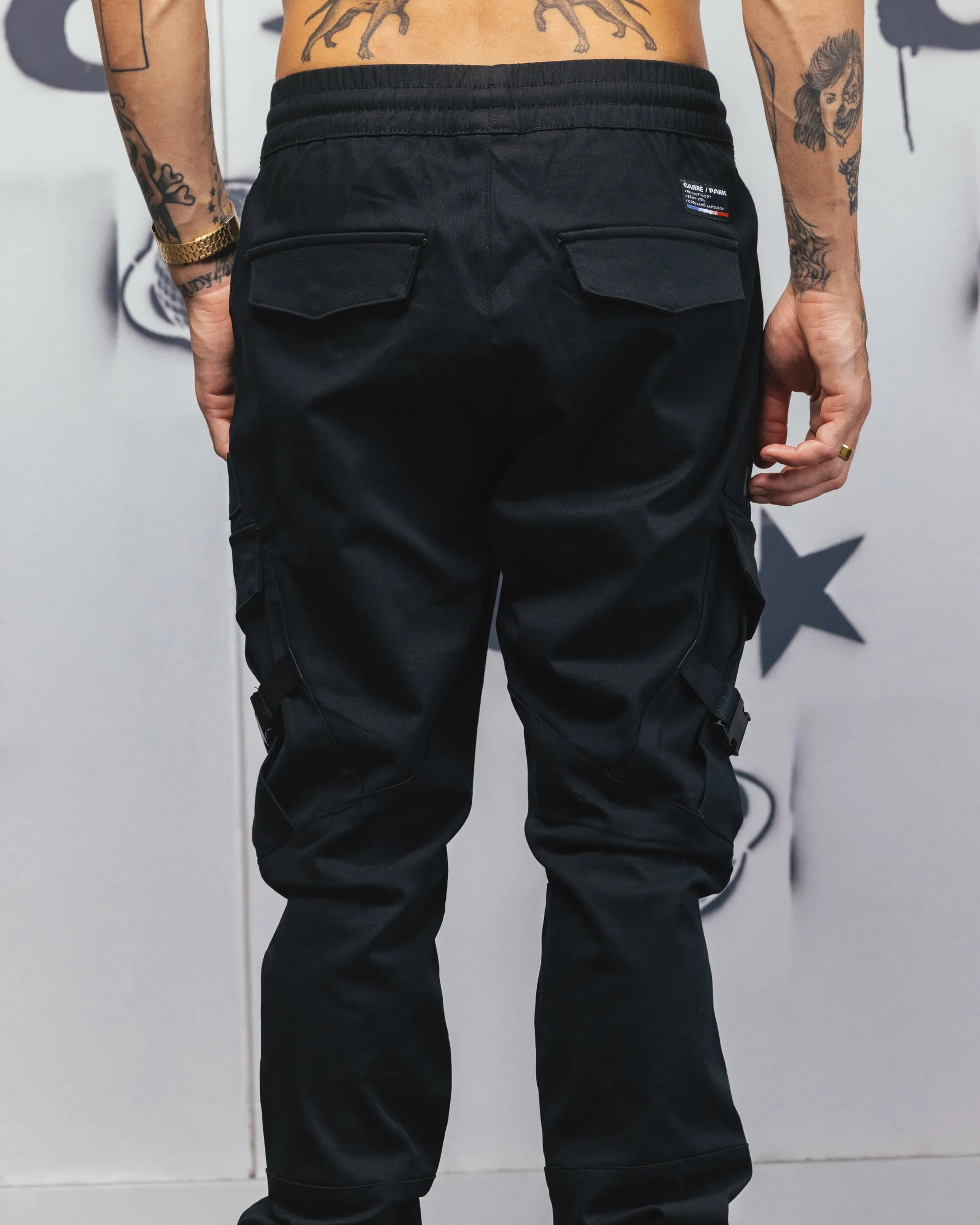 Carré Reflective Transition Cargo Joggers Black/Multi-coloured