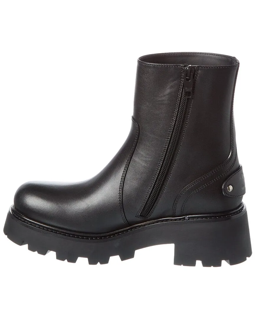 CELINE Zipped Leather Boot