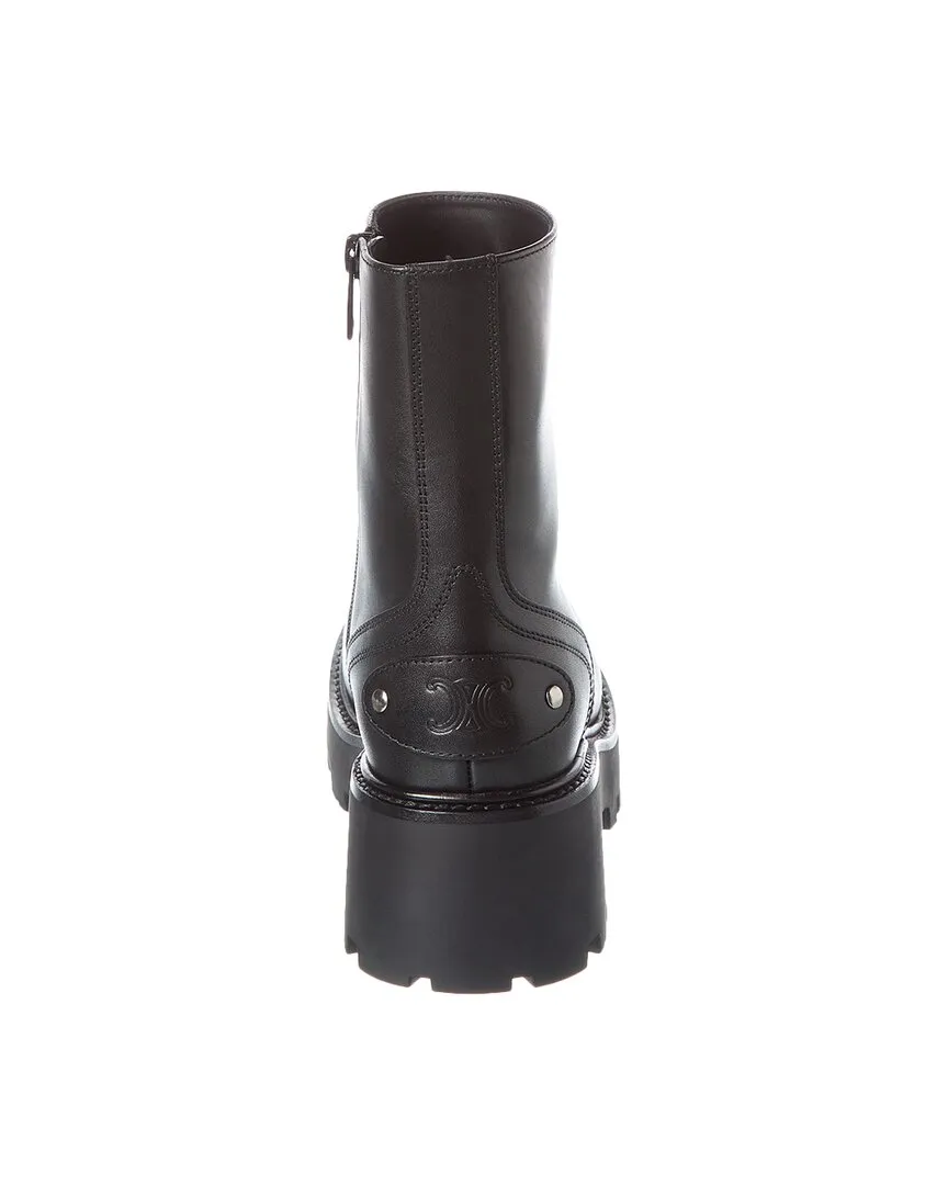 CELINE Zipped Leather Boot