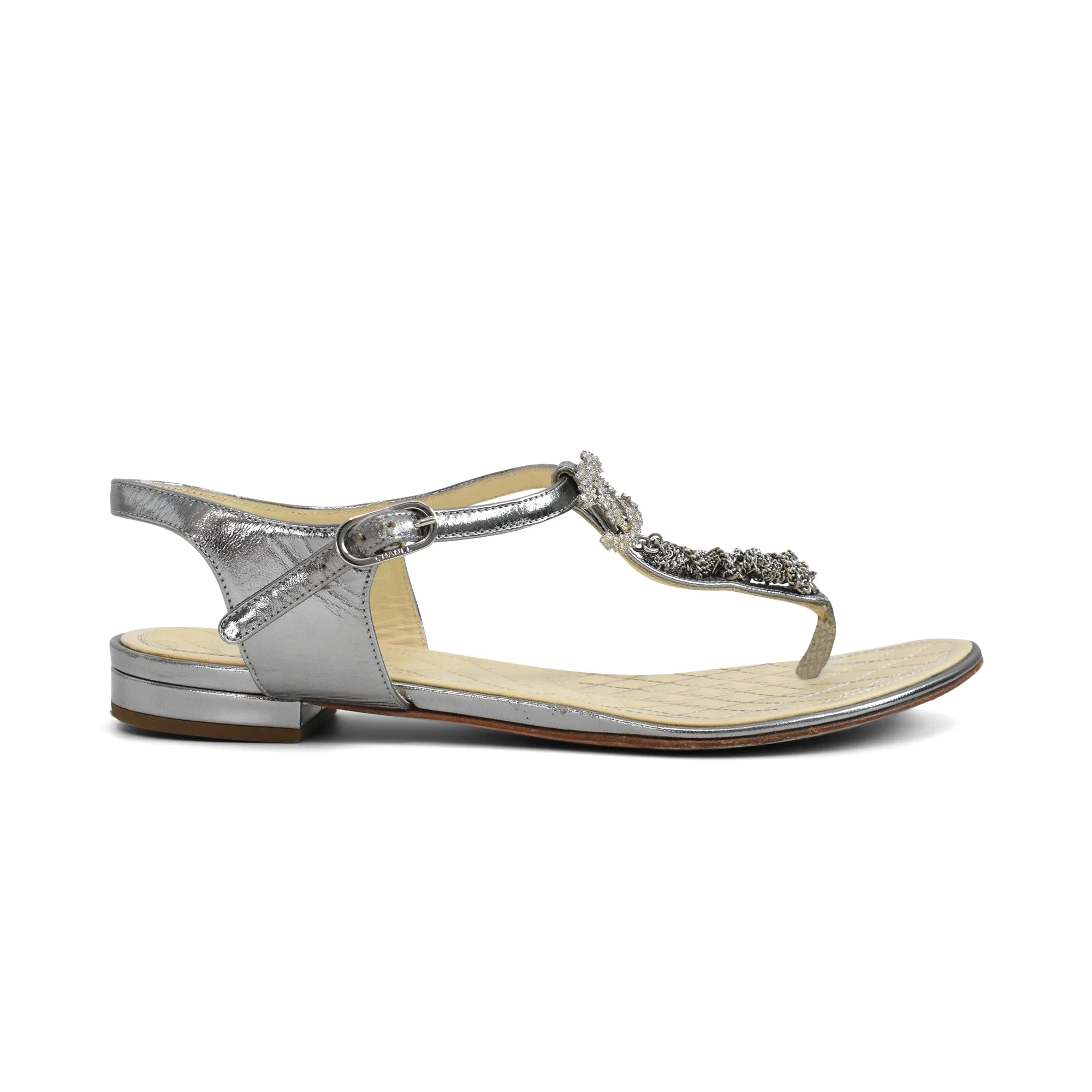 Chanel Chain Sandals - Women's 38