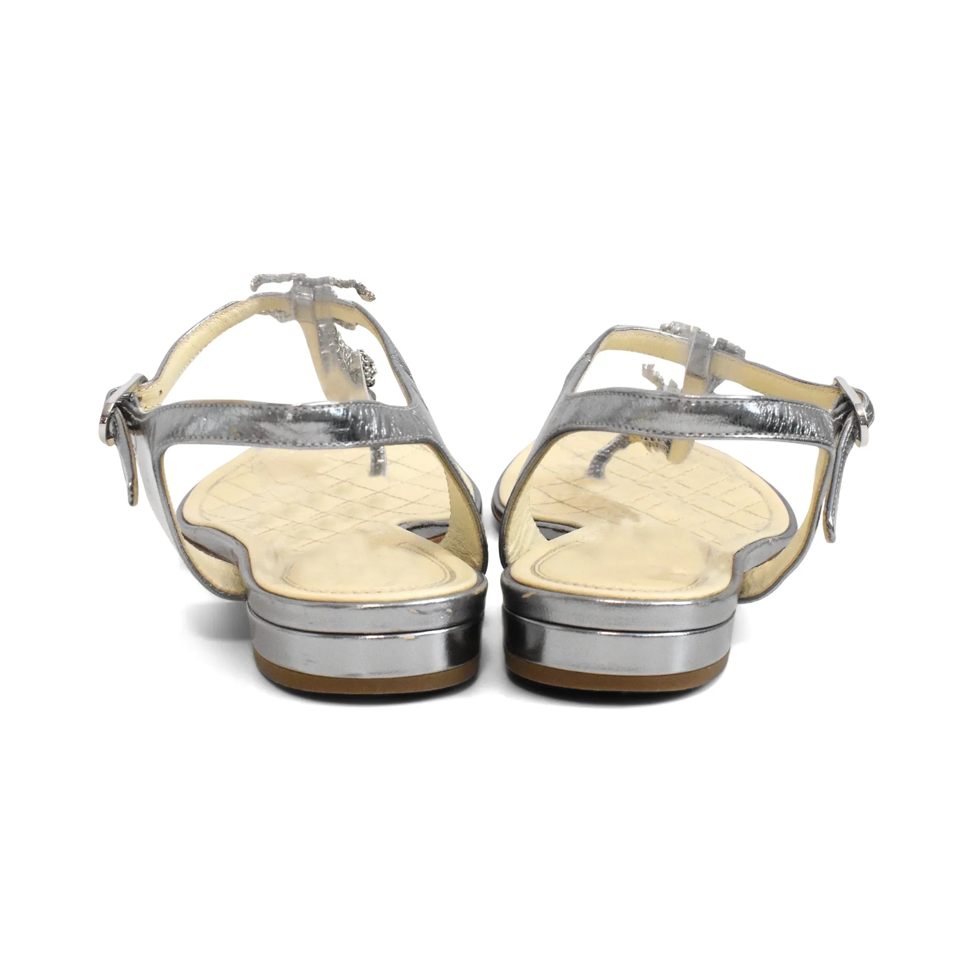 Chanel Chain Sandals - Women's 38