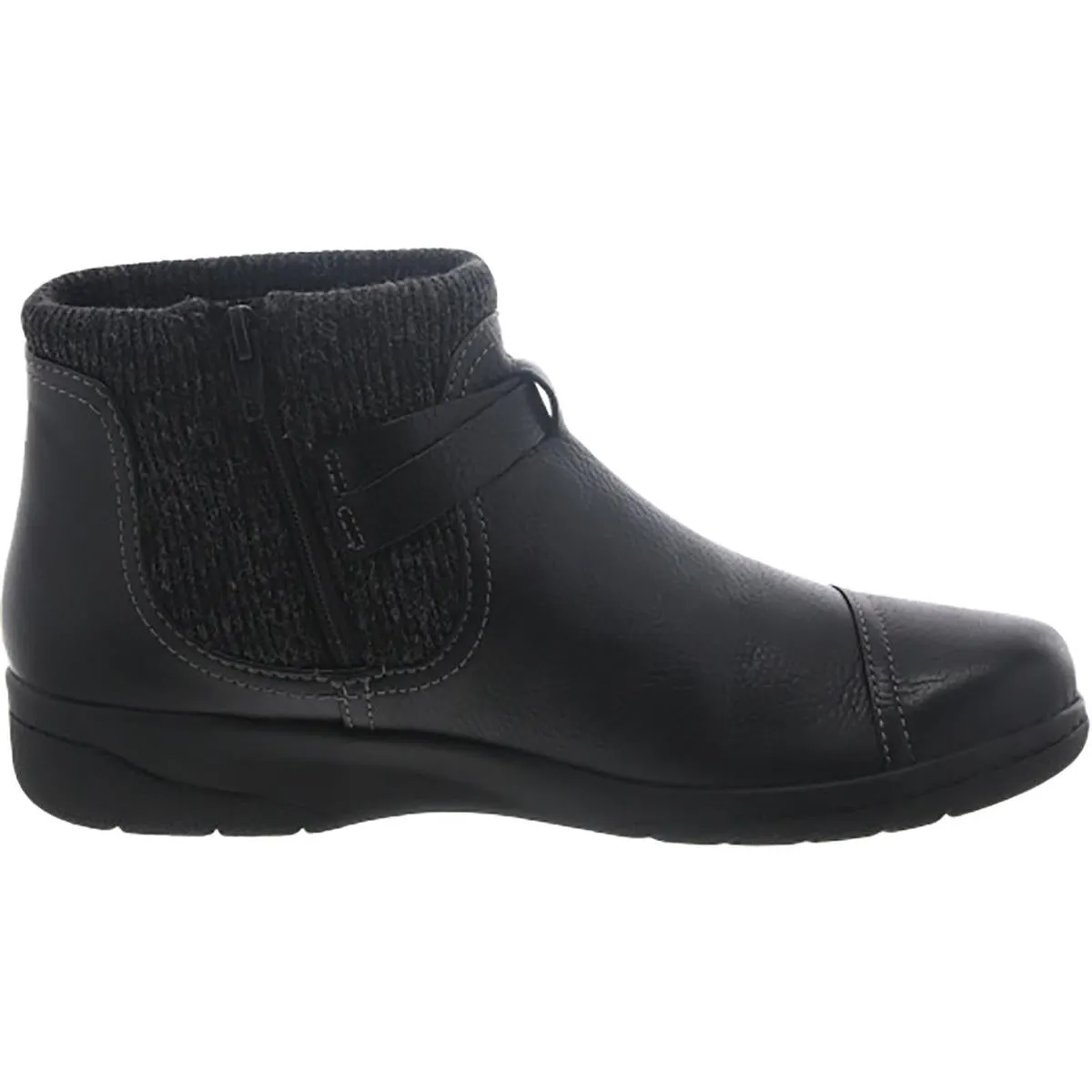 Cheyn Kisha Womens Leather Round Toe Booties