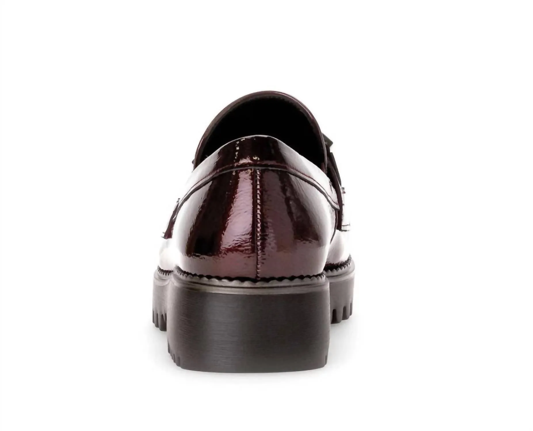 Chunky Hell City Loafer In Rock Lack/burgundy