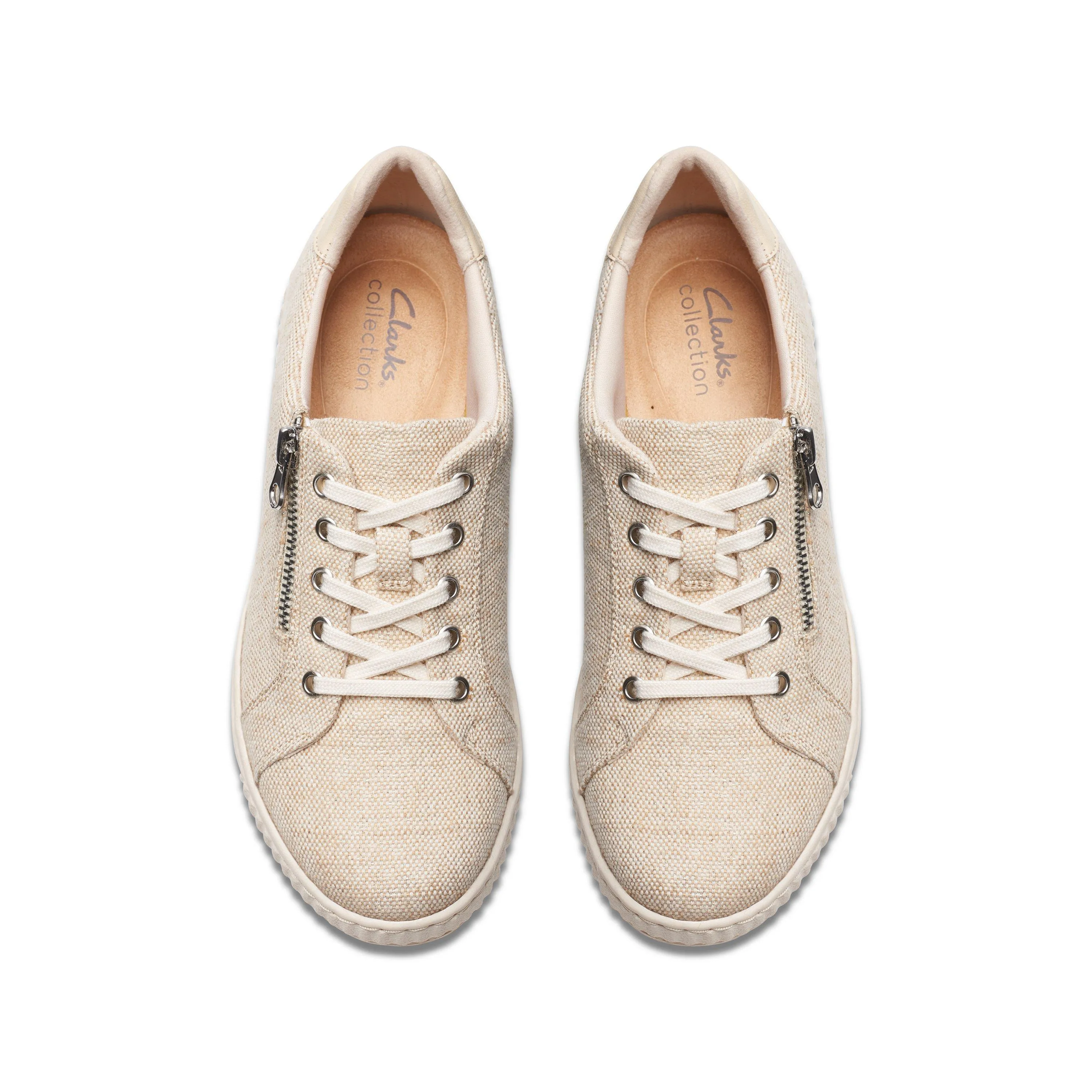 Clarks Caroline Echo in Beige Textile