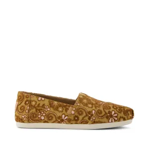 Classic Alpargata Golden Honey Floral Brocade