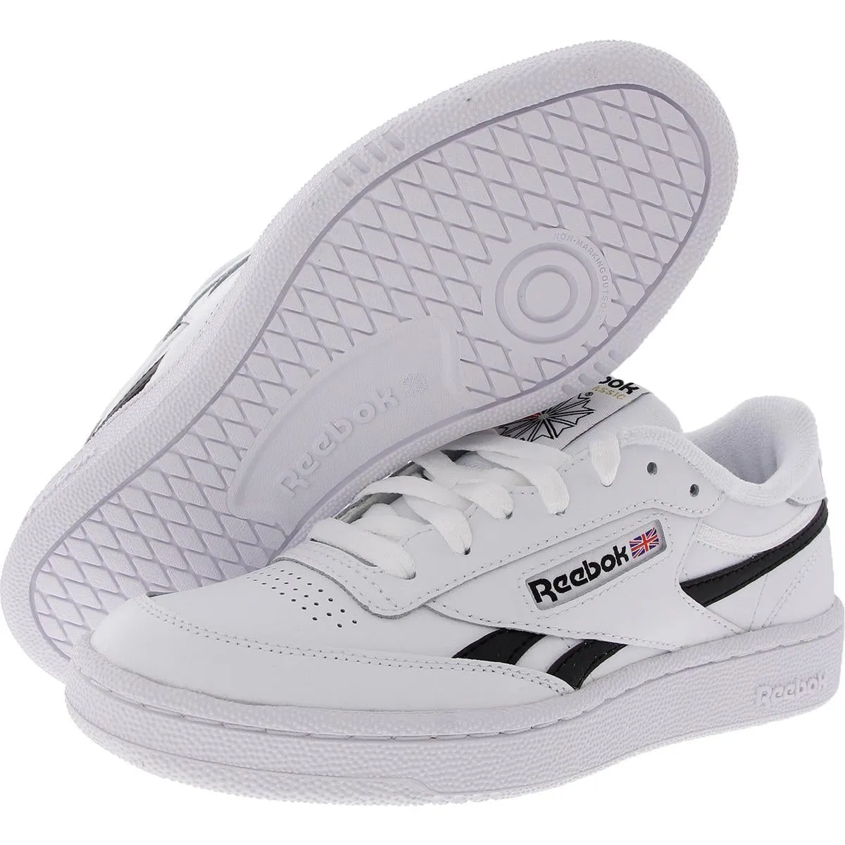 Club C Revenge Mens Lace-Up Faux Leather Casual And Fashion Sneakers