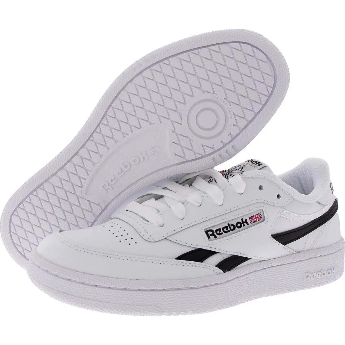Club C Revenge Mens Lace-Up Faux Leather Casual And Fashion Sneakers