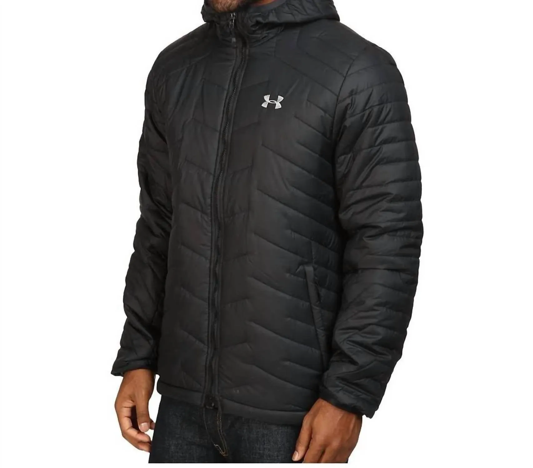 Coldgear Reactor Hooded Insulated Jacket In Black