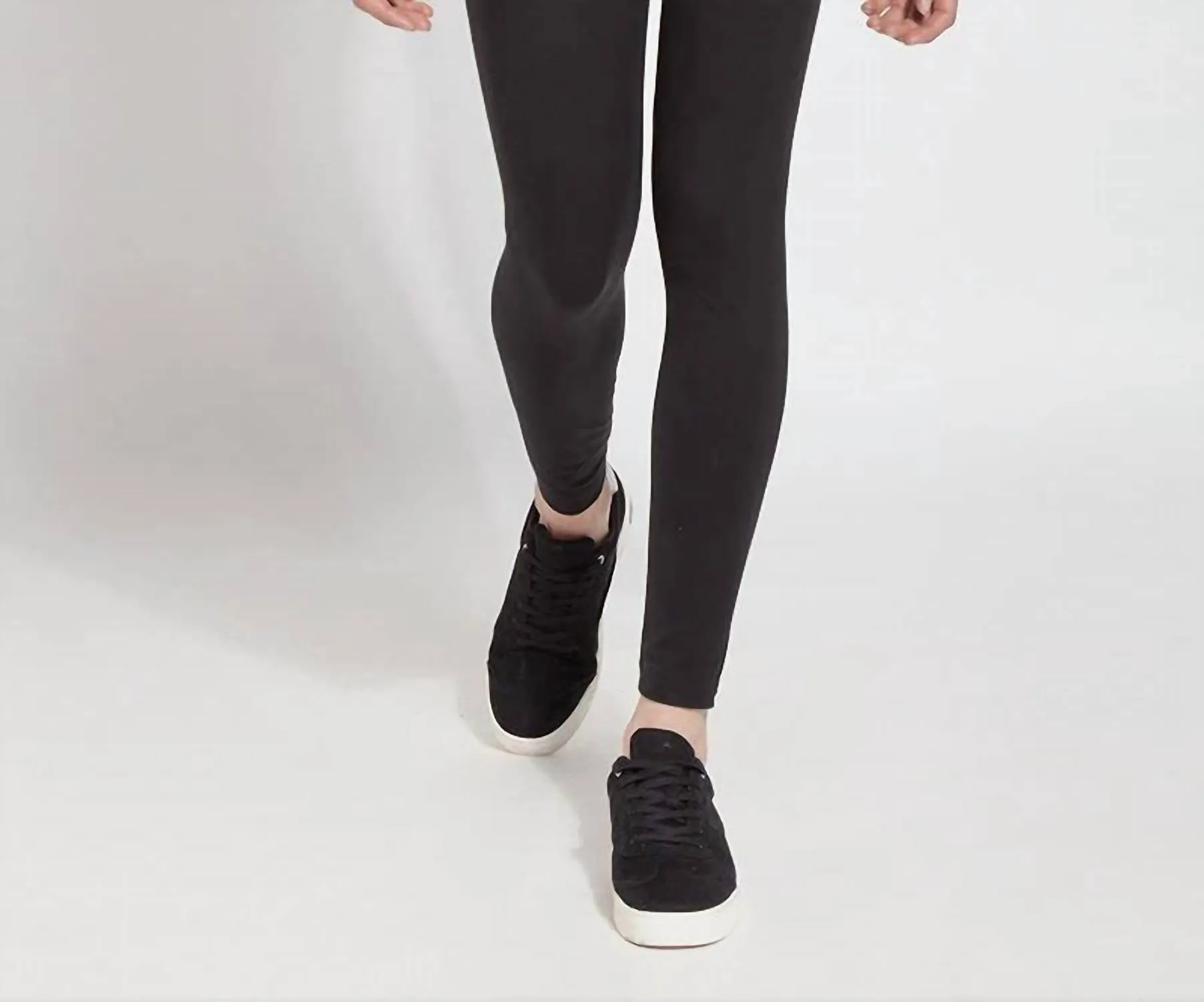 Cotton Tight Ankle Legging In Espresso