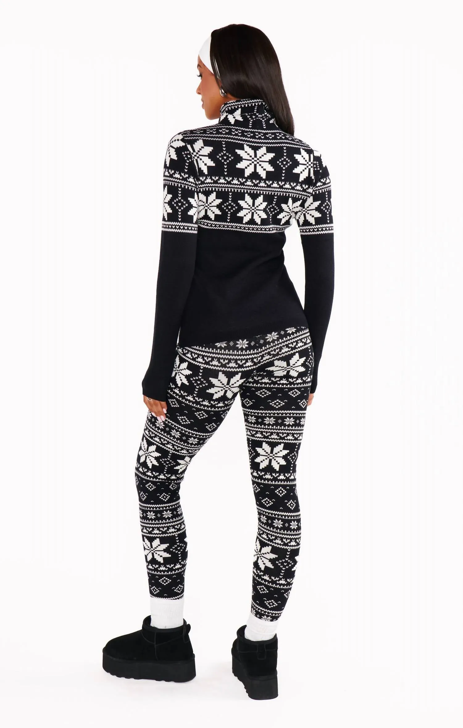Cozy Leggings In Fair Isle Print