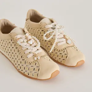 DANIE SNEAKERS NATURAL RAFFIA   PEARL CHARM BUNDLE