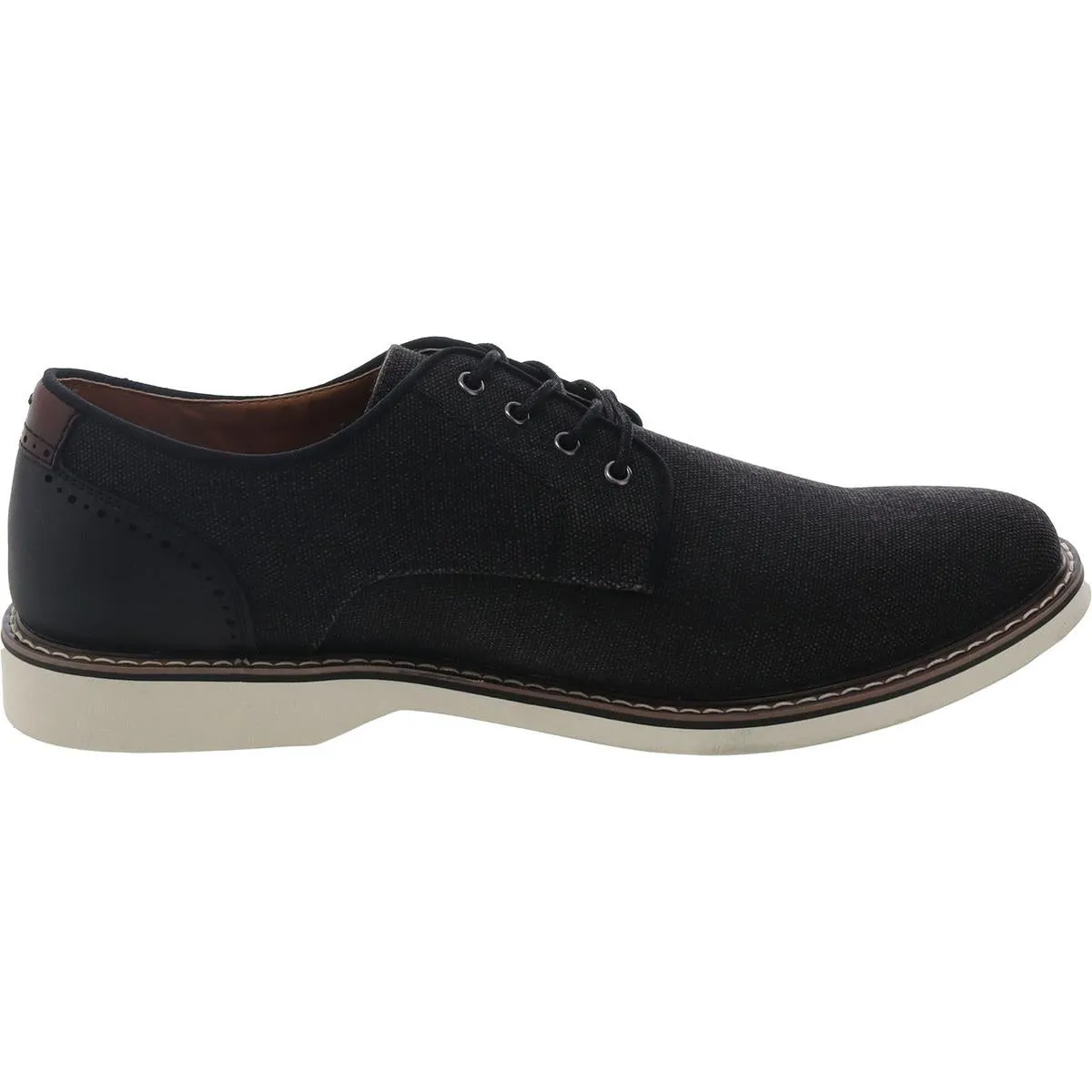 Delvey Mens Ortholite Faux Leather Derby Shoes