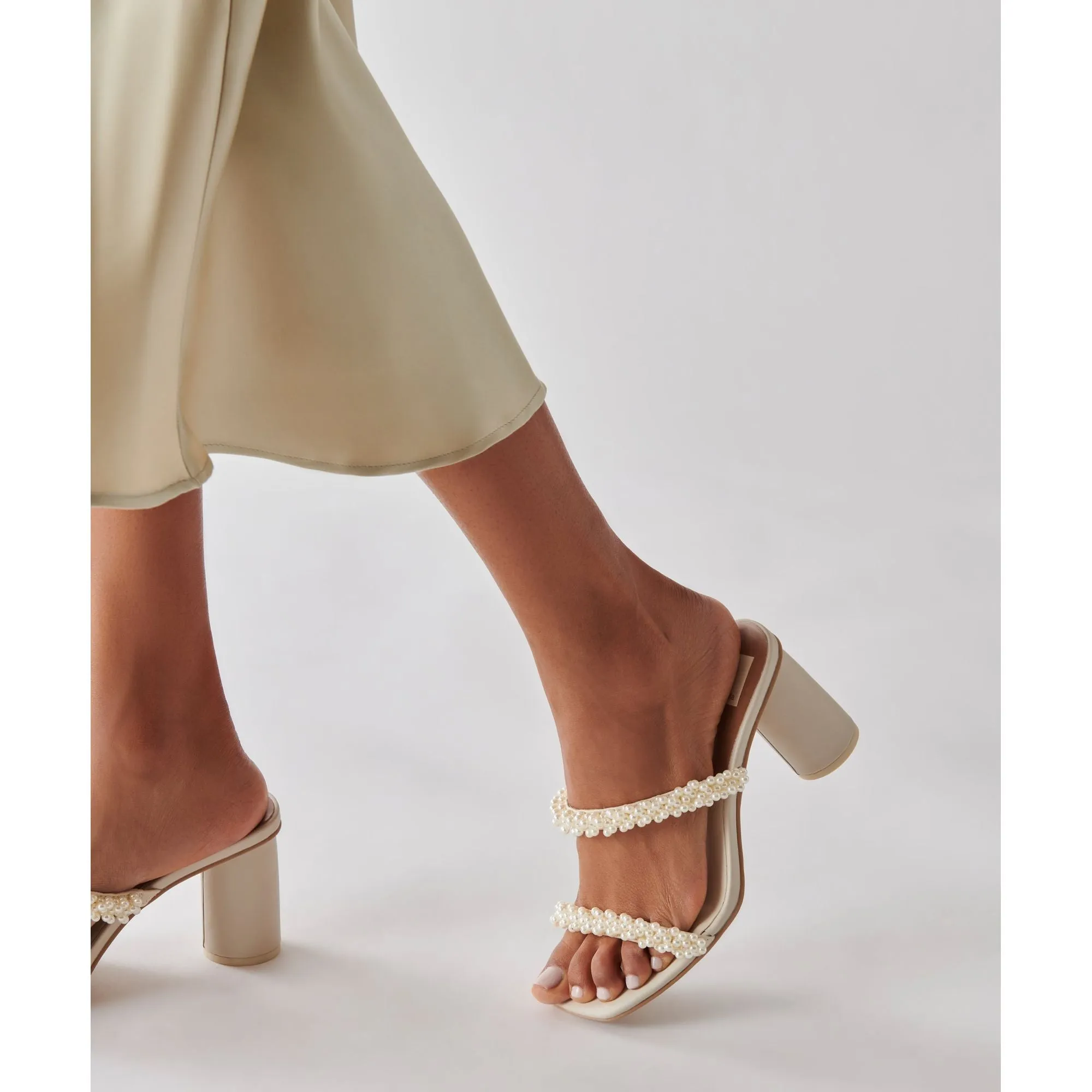 Dolce Vita Noel Heels Vanilla Pearls