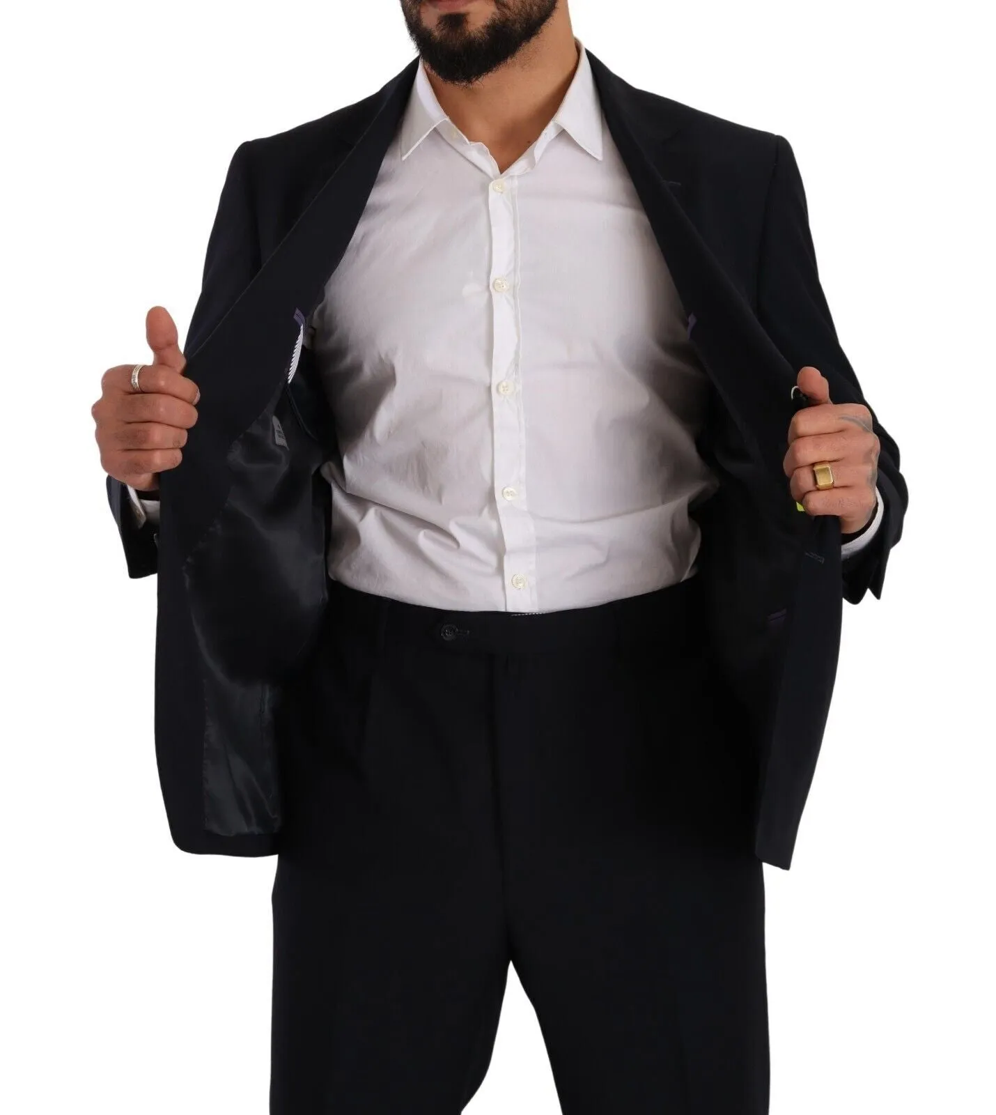 Domenico Tagliente  Polyester Single Breasted Formal Men's Suit