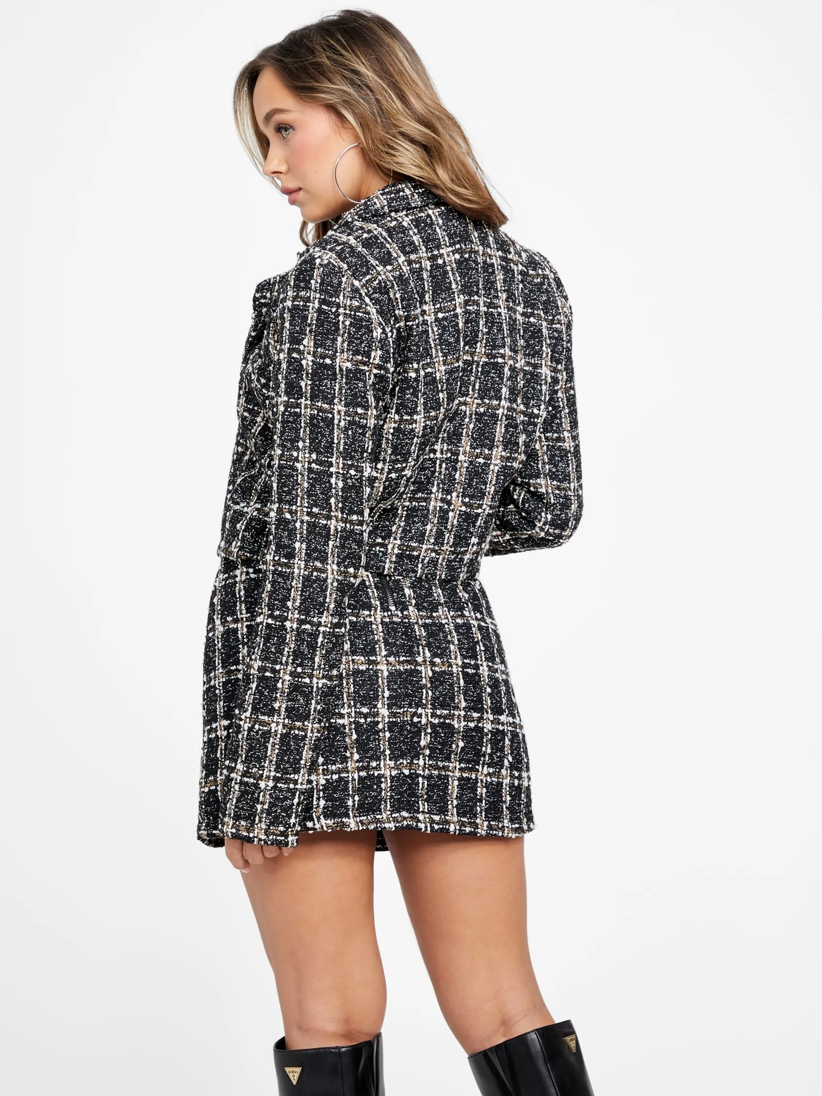 Doria Tweed Crop Blazer