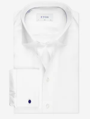 Double Cuff Slim Fit Shirt White
