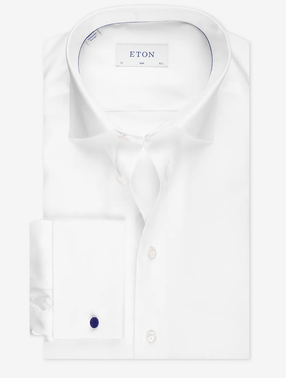 Double Cuff Slim Fit Shirt White