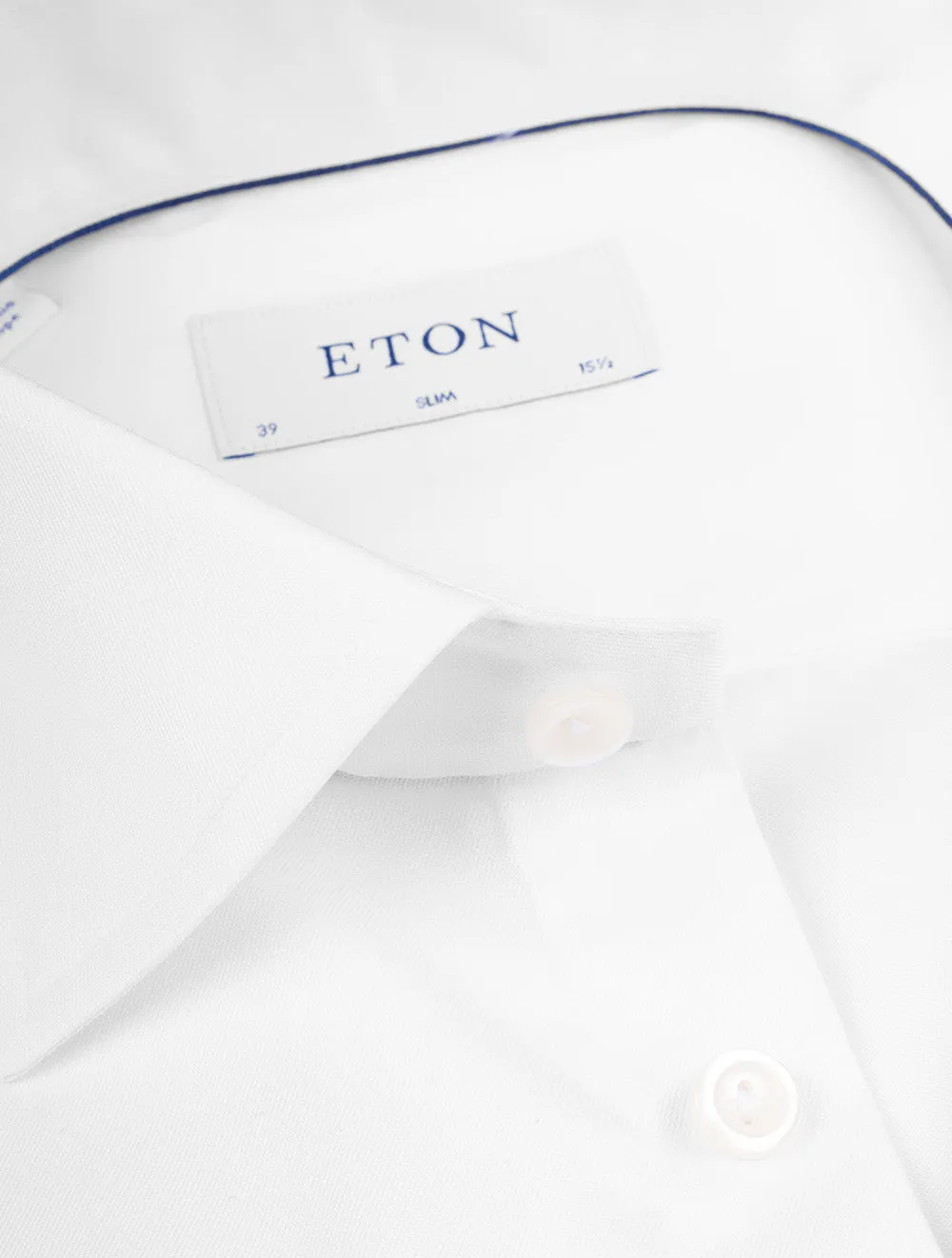 Double Cuff Slim Fit Shirt White